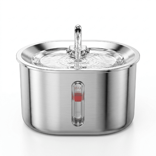 304 Stainless Steel Ultra-Quiet Pet Water Fountain (3.2L) - AuraPet